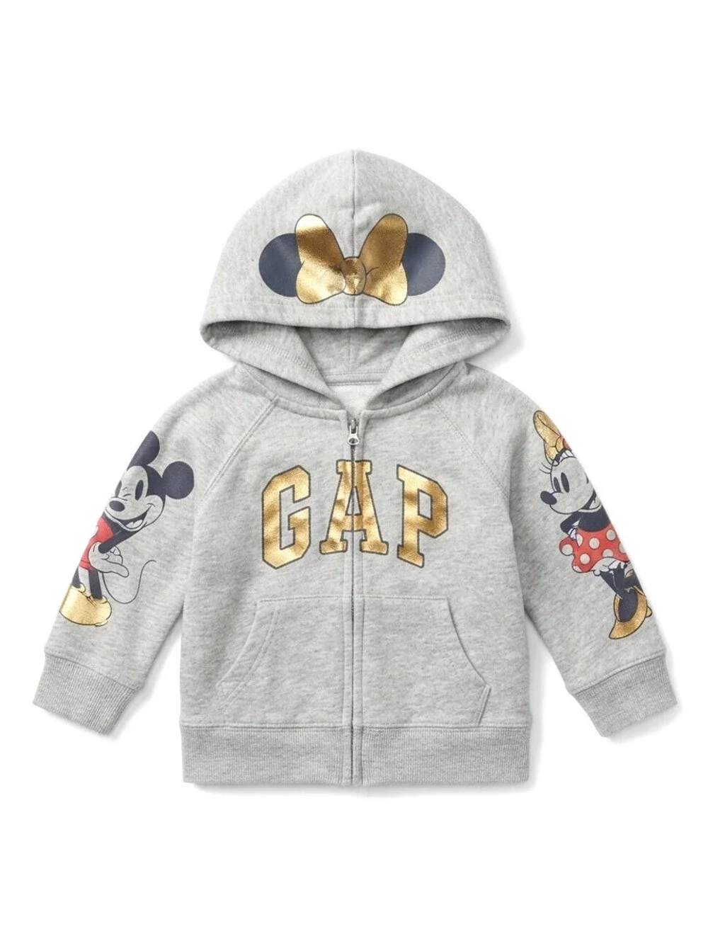 Gap Kids Disney Minnie & Mickey Mouse Zip Hoodie sz 12-18 Months